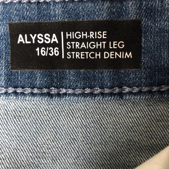 Buffalo David Bitton Alyssa Stretch High Rise Straight Leg Jeans - Picture 8 of 11